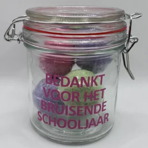 Voorraad pot met bruisballen
